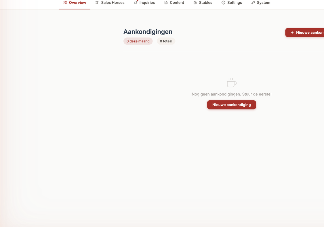 Admin Announcements